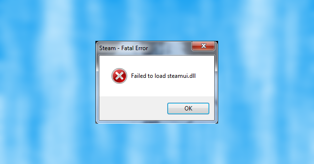 Failed to load. To fail. Фатальная ошибка стим. .Dll картинки. Steamfix